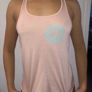 Soft light pink surf tank